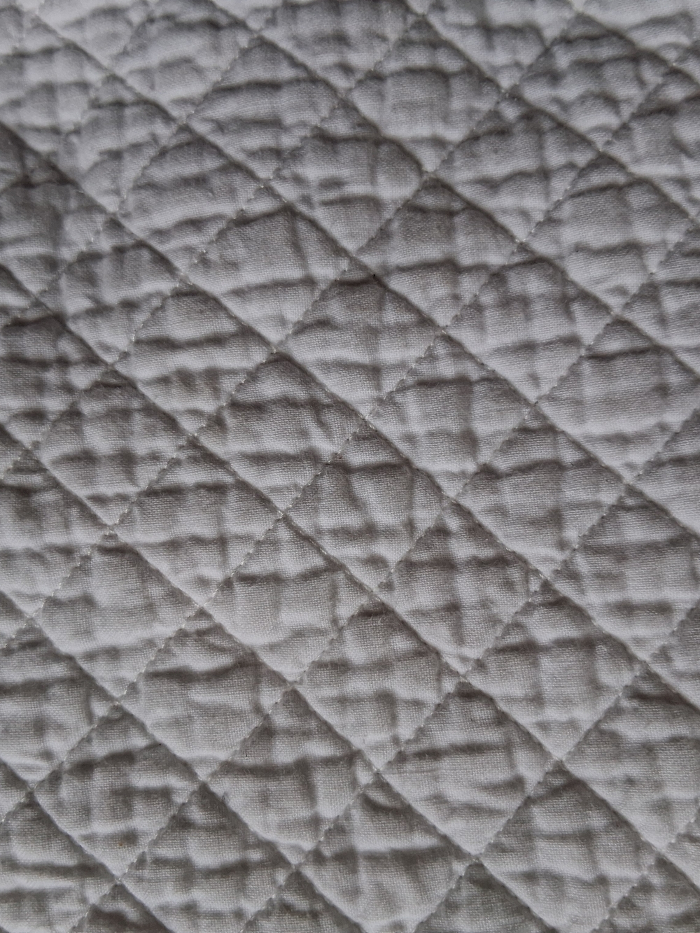 White Quilted Pillow Cover with Black Border - Picture 4 of 4